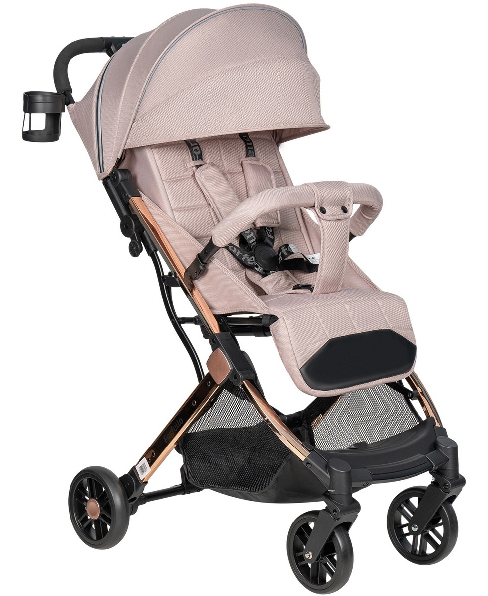 Детская прогулочная коляска Farfello Comfy Go Comfort Chrome бежевый new