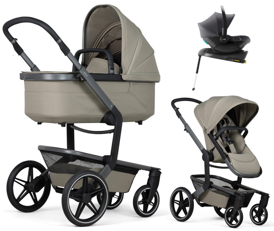 Детская коляска 4 в 1 Joolz Day 5 и автокресло Baby-Safe Core Midnight Grey2 и база Baby-Safe Core без адаптеров Sage Green