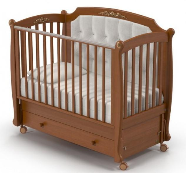 Детская кроватка Nuovita Furore Swing маятник продольный Noce scuro/Темный орех