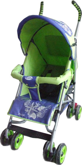 Детская коляска трость Emily S-915 Brizz синий-салатовый 15С6