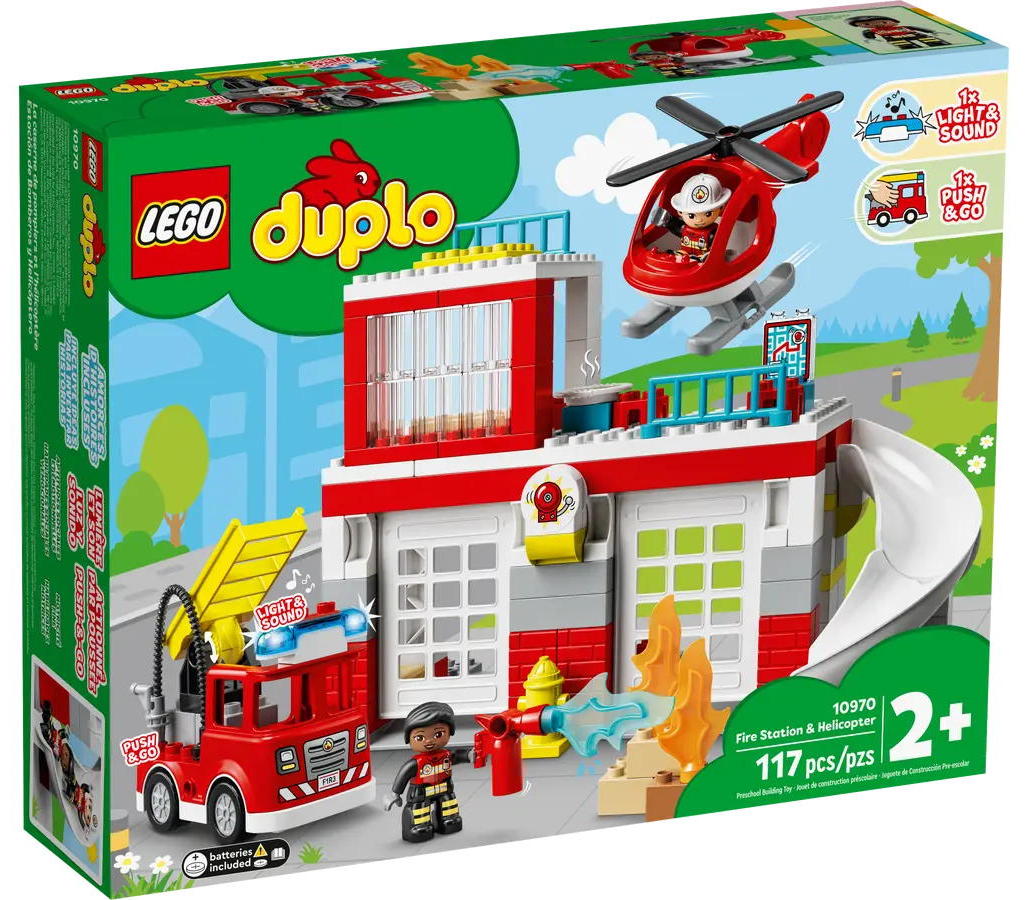 Конструктор LEGO DUPLO Town Fire Station & Helicopter Пожарная часть и вертолет (10970)