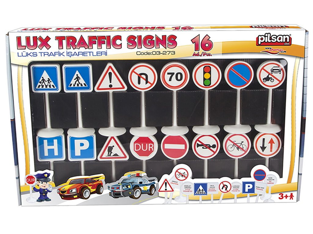 Игровой набор дорожных знаков Pilsan Lux Traffic Signs 03-273