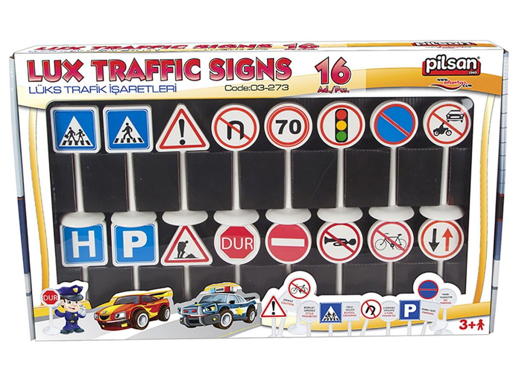 Игровой набор дорожных знаков Pilsan Lux Traffic Signs 03-273 - купить ...