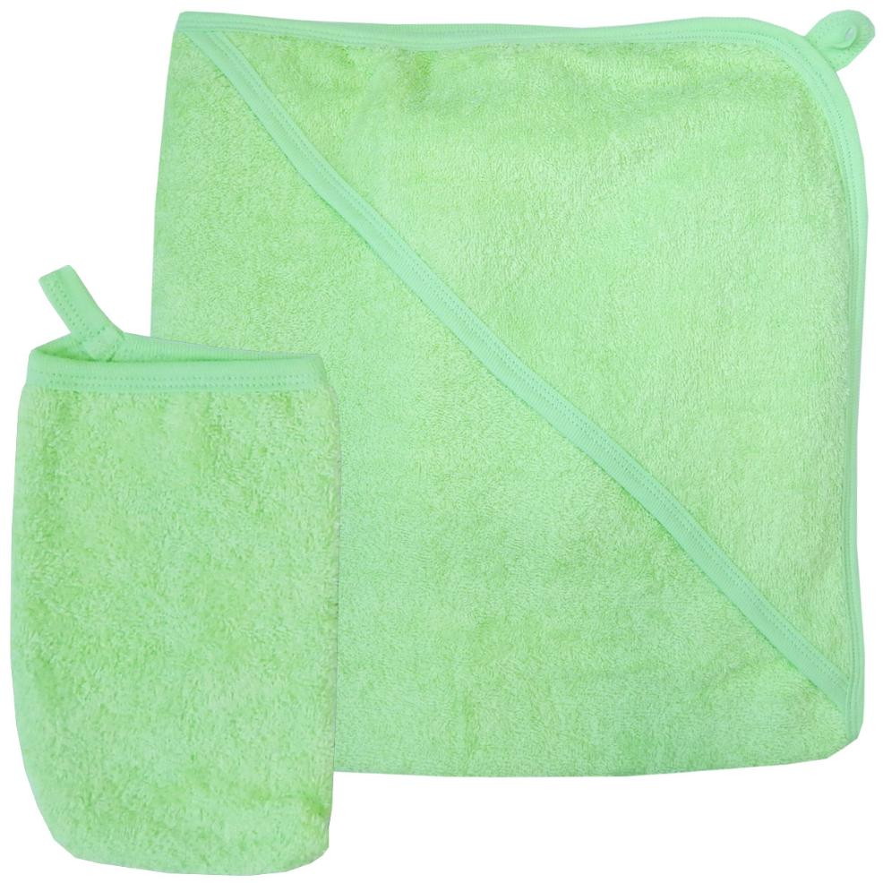 Детский набор для купания Папитто 2 предмета 75х80 см 3015 Салатовый
