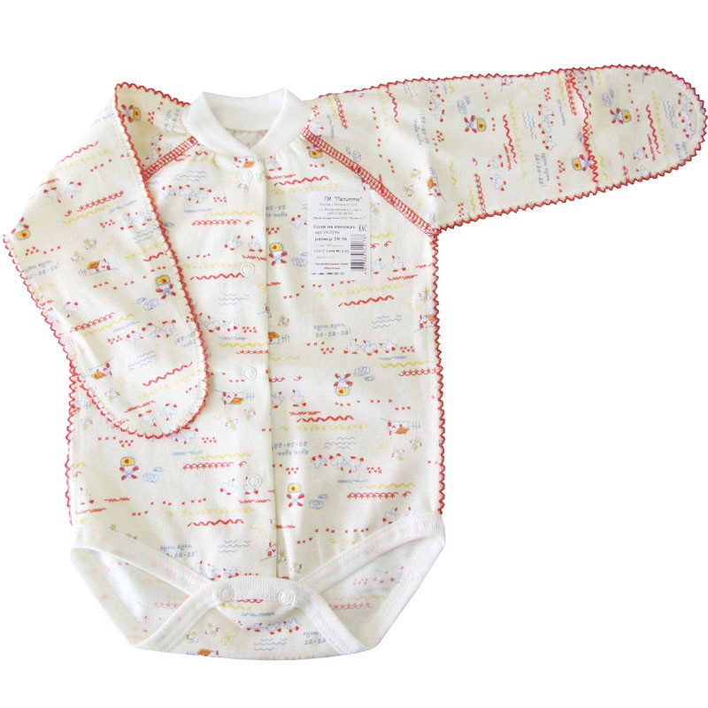 Боди Папитто на кнопках кулирка 10-329н в ассортименте 56