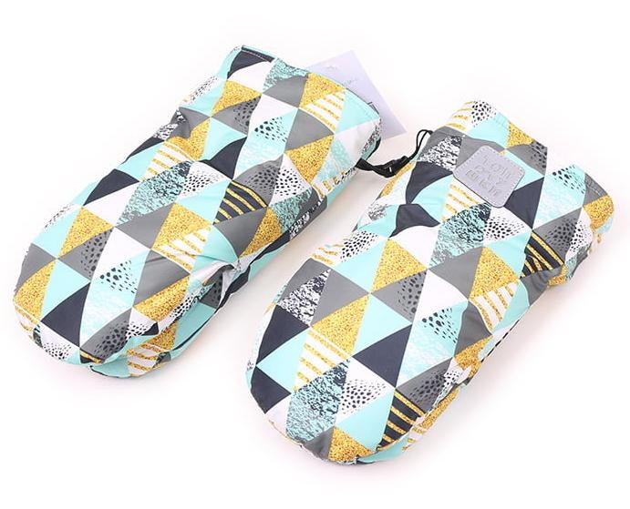 Рукавички на коляску Топотушки Нильс с липучками ЧЗ серый