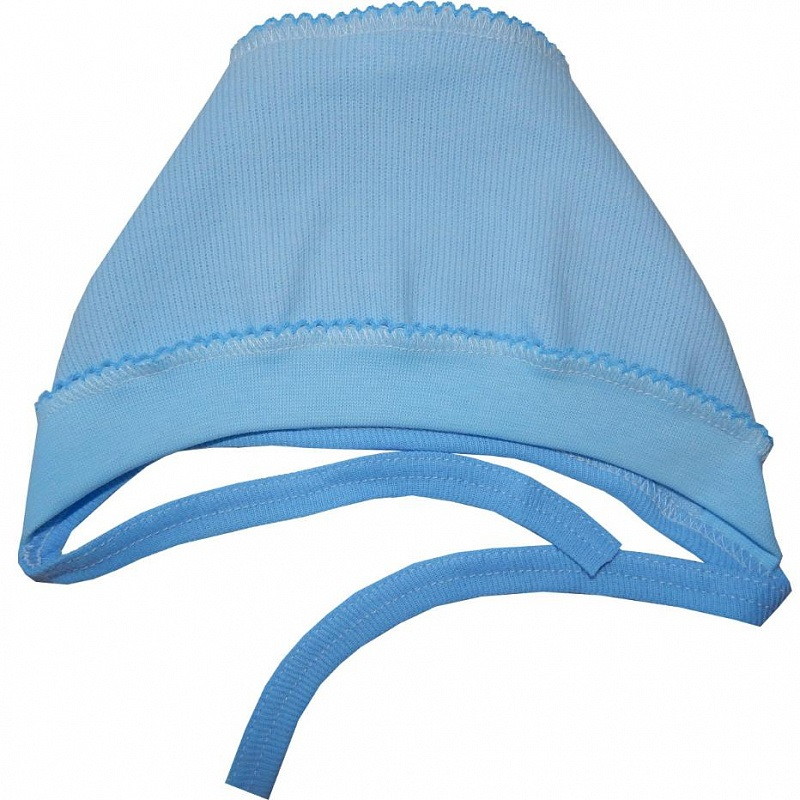 Чепчик Папитто селаник однотонный начес 49-123н голубой 36
