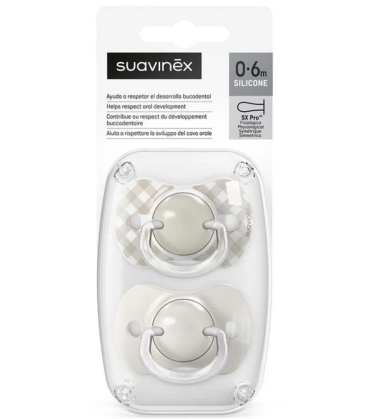 Набор анатомических пустышек Suavinex Wild, 0-6 мес, 2 шт 309075 BG