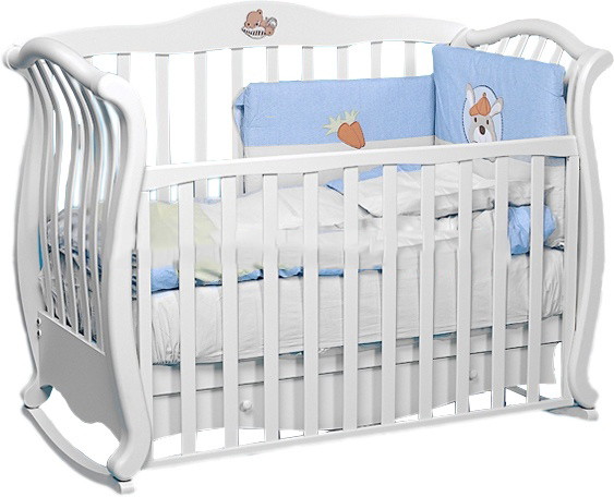 Детская кроватка-диван Baby Italia Andrea Vip 125x65 см слоновая кость