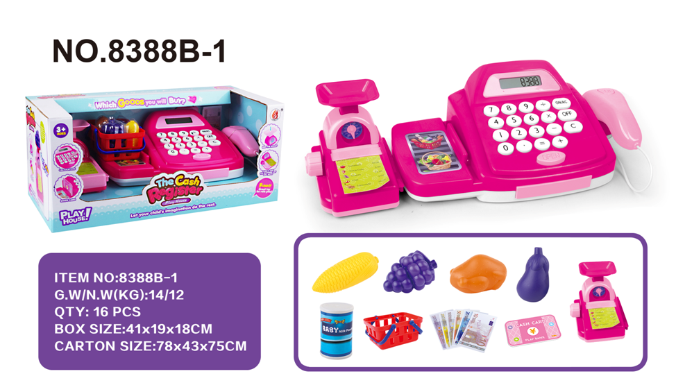 Детская касса Джамбо Тойз сканер, весы, игрушечные деньги JB0205677