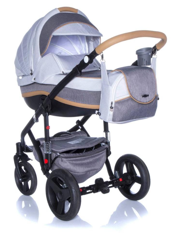 Детская коляска BeBe-mobile Movo 3 в 1 R12 (CARMEL-GREY)