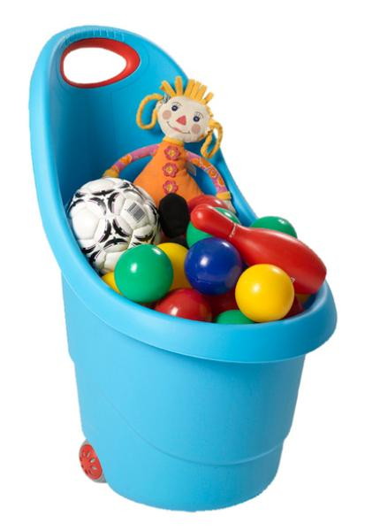 Корзина Keter Kiddies Go для игрушек на колесах 17183001 Голубой