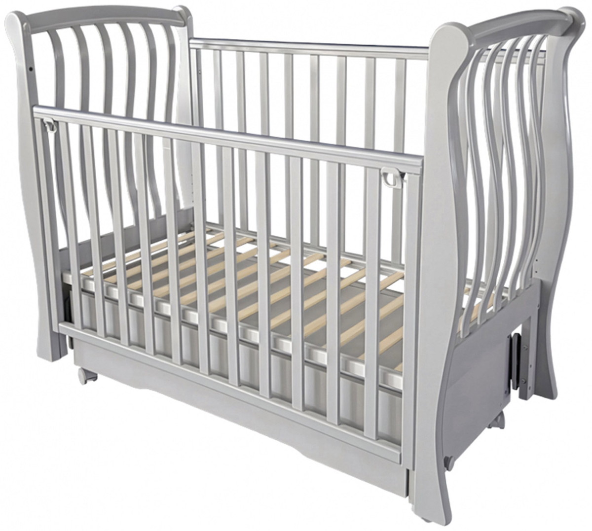 Детская кроватка Антел Luiza-3 (маятник универсальный,колесо,ящик) лунная ночь