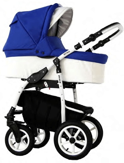 Детская коляска Retrus Danco 2 в 1 52 сине-белый,