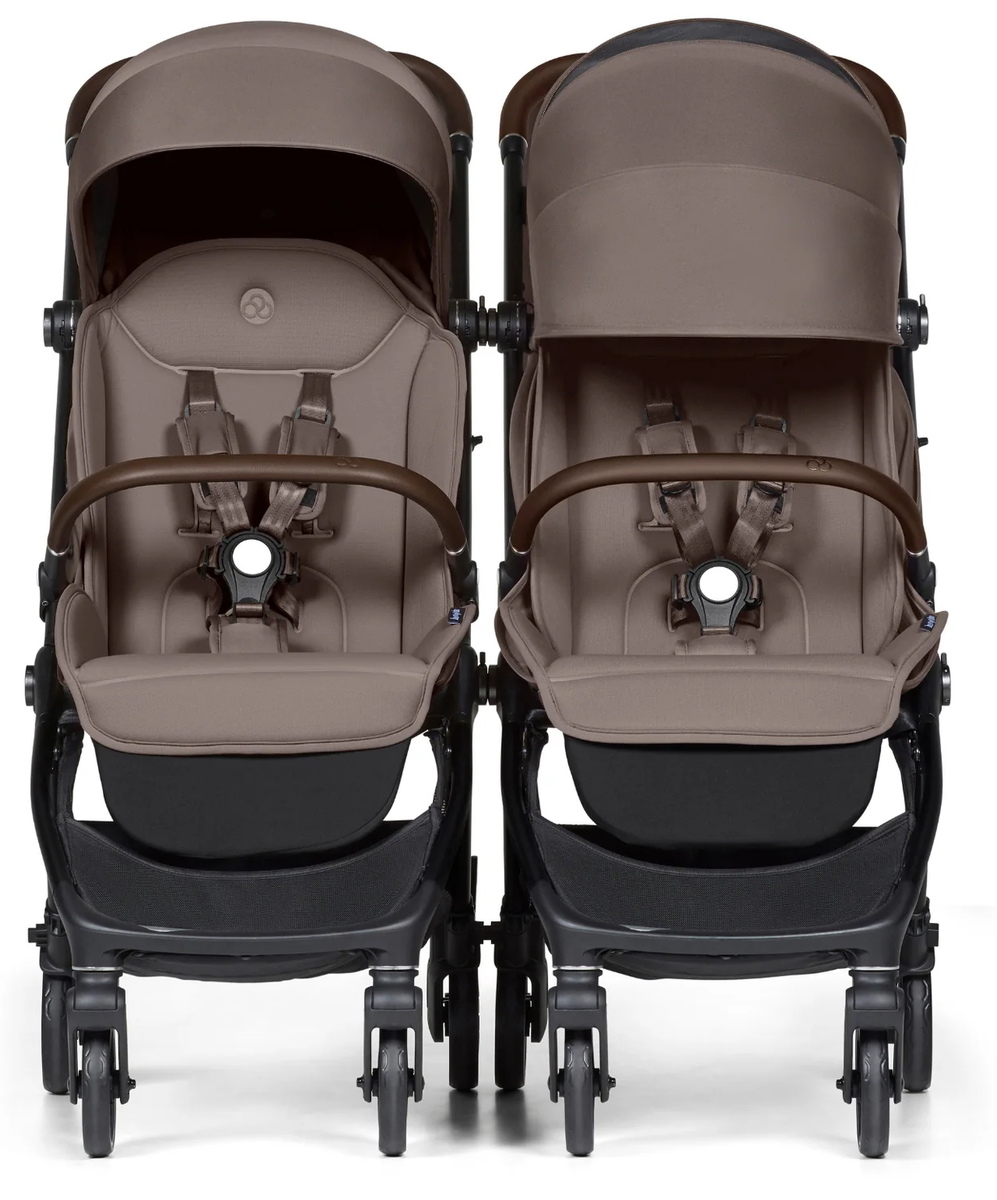 Коляска прогулочная для двойни Bumprider Connect.mini Taupe