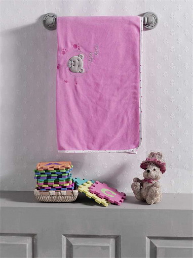 Плед флисовый Kidboo Cute Bear 80х120 см pink
