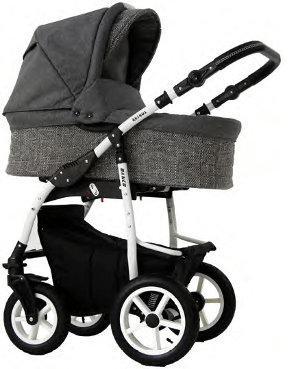 Детская коляска Retrus Danco 3 в 1 45 серый
