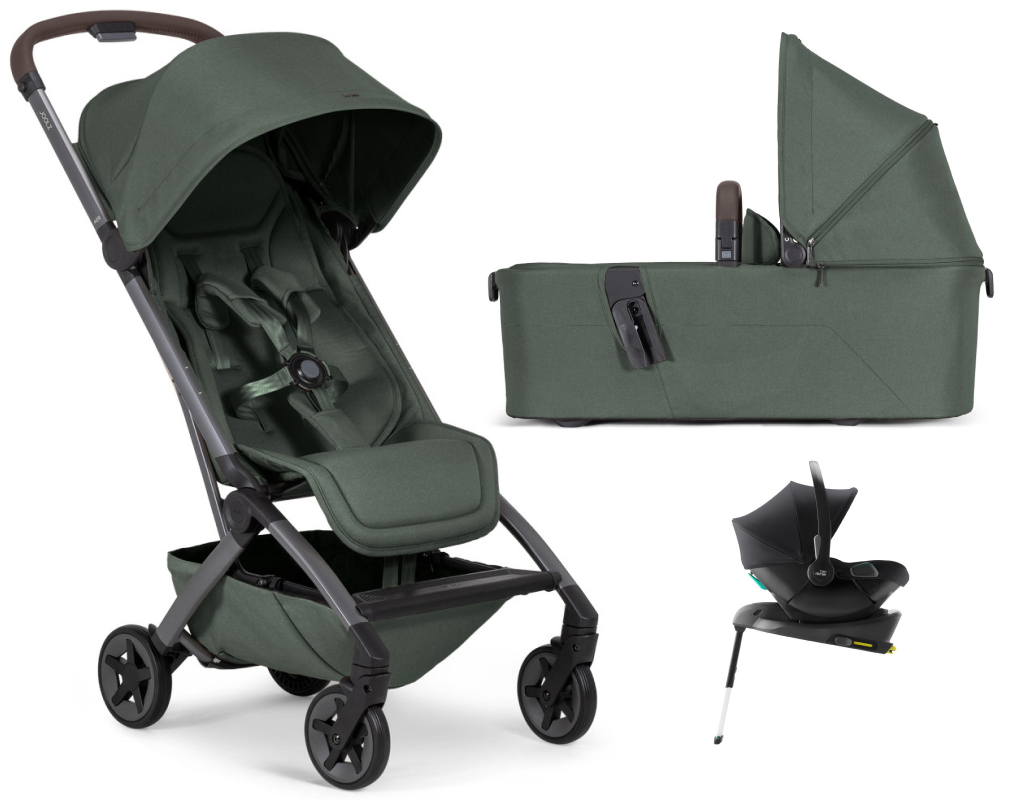 Коляска 2 в 1 Joolz Aer 2 и автокресло Baby-Safe Core Space Black и база Baby-Safe Core Forest green
