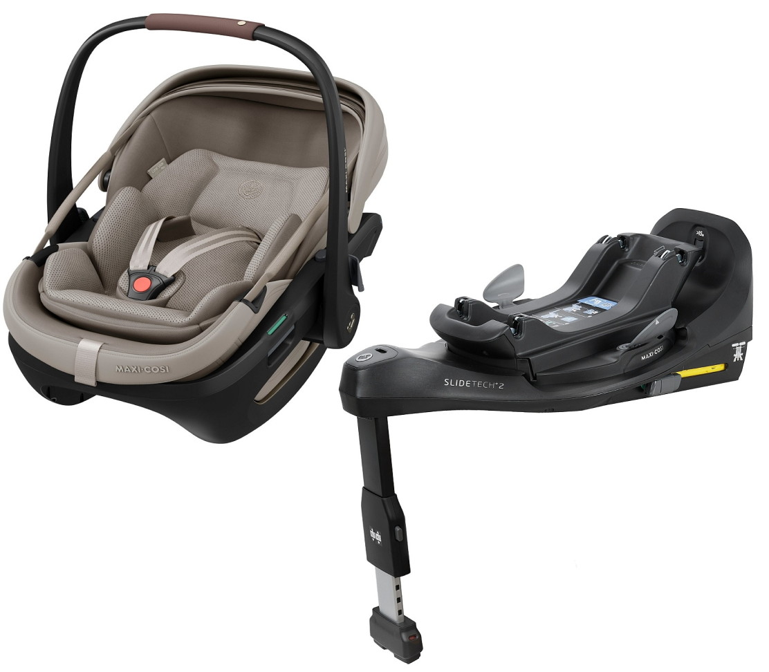 Автокресло Maxi-Cosi Coral Slide Pro с базой Sapphire Sand/Песочный