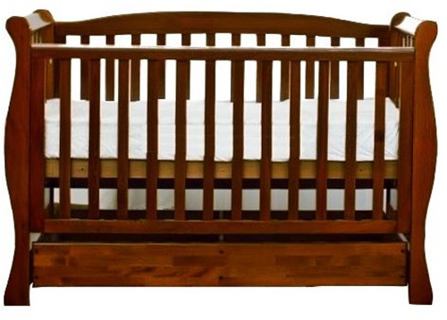 Детская кроватка Кубаньлесстрой Феррария БИ 05 140х70 см орех темный
