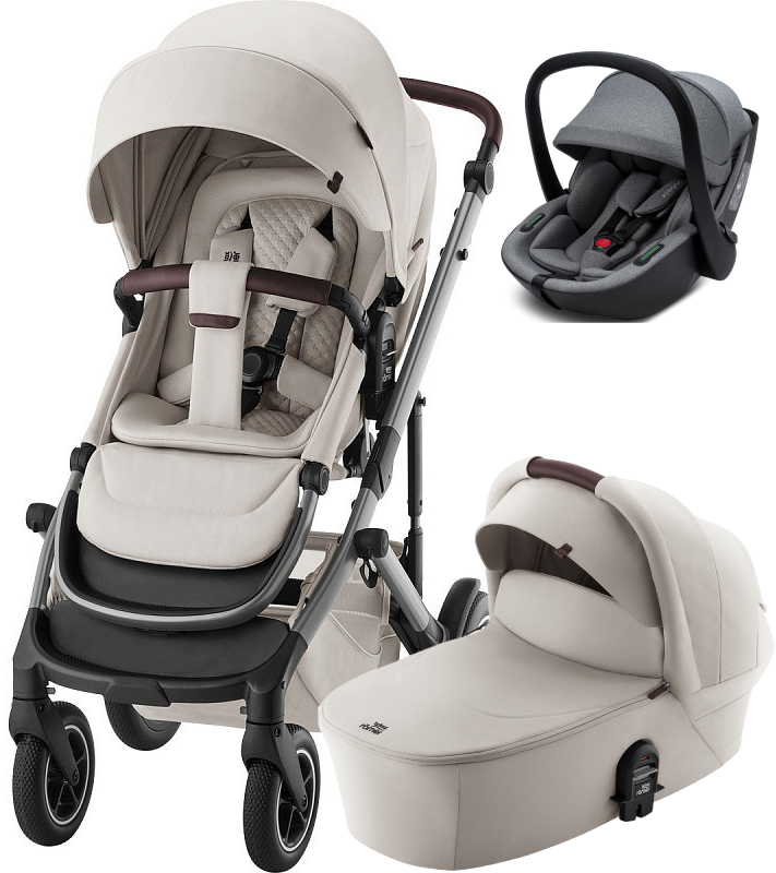 Коляска 3 в 1 Britax Roemer Smile 5Z LUX и автокресло Osann Cuddle Iron Soft Taupe