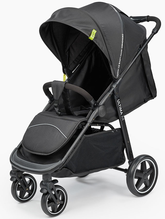 Детская прогулочная коляска Happy baby Ultima V2 X4 Black