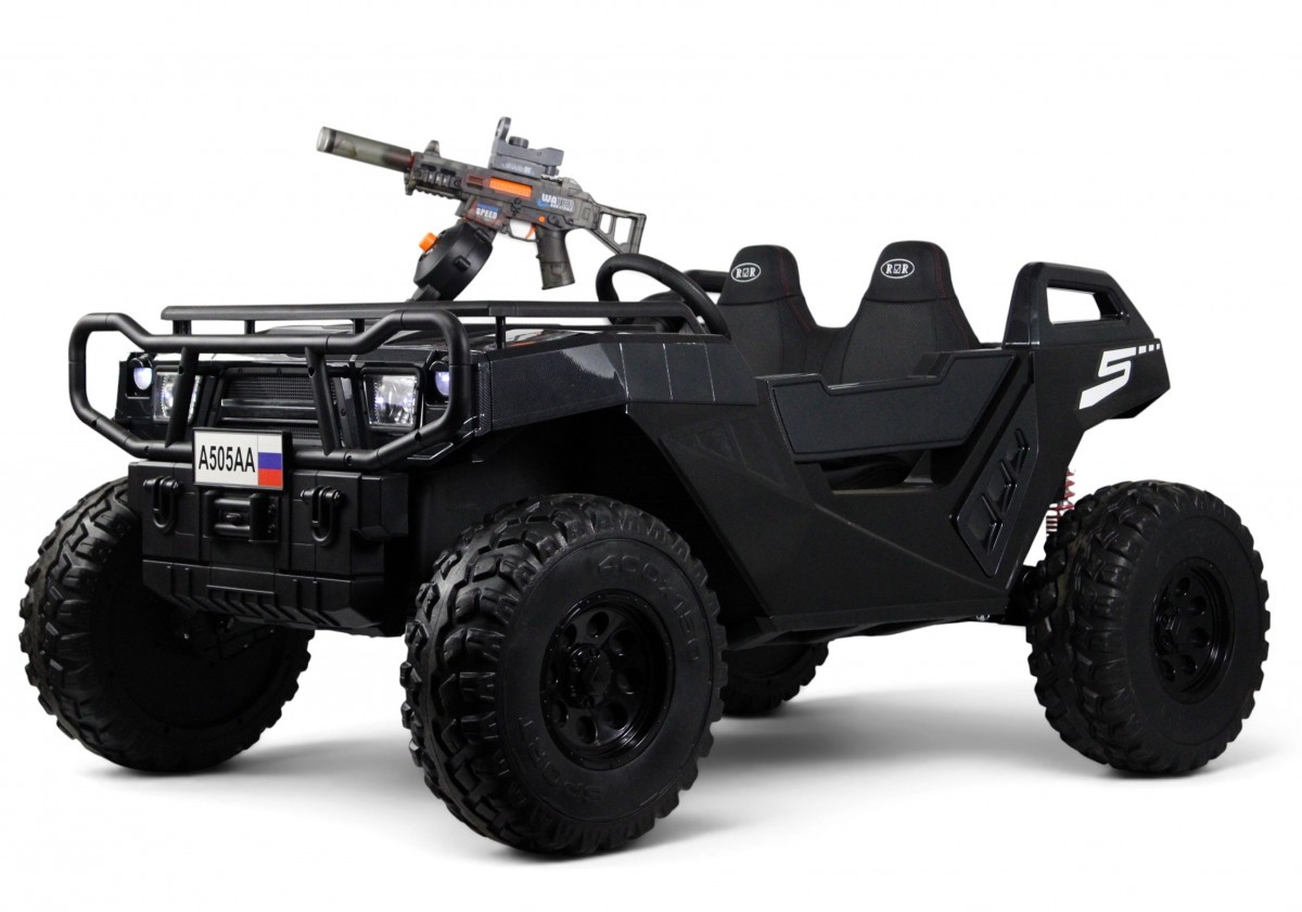 Детский электромобиль RiverToys A505AA-LUX A505AA-LUX-BLACK-CARBON/черный карбон