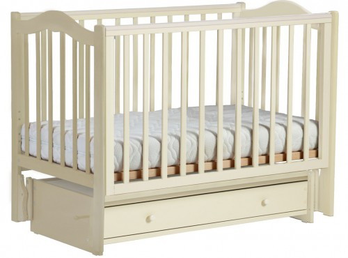 Детская кроватка Кубаньлесстрой Кубаночка-1 БИ 37 (маятник универсальный) ваниль