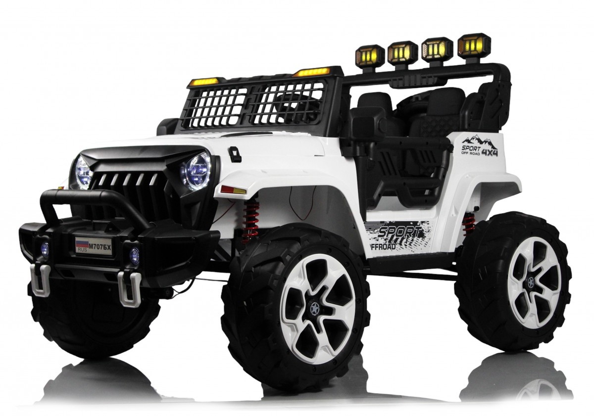 Детский электромобиль RiverToys М707БХ М707БХ-WHITE белый