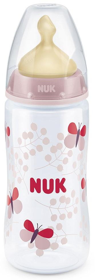 Детская бутылочка Nuk First Choice Plus полипропилен с силиконовой соской 300 мл Бабочка розовая