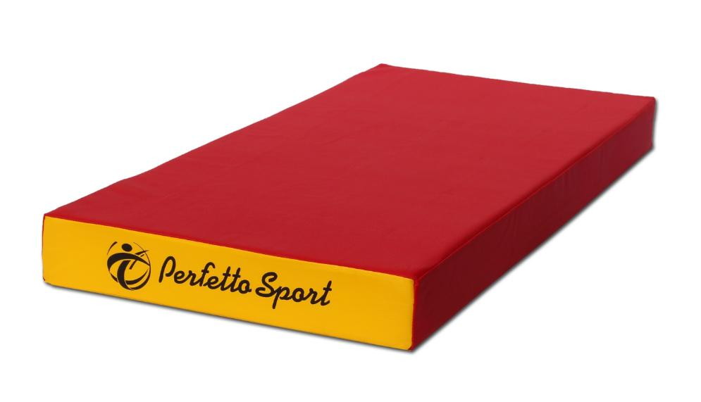 Детский мат Perfetto Sport № 1, 100х50х10 см красно/жёлтый
