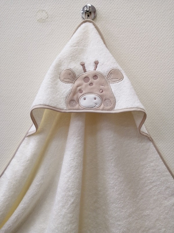 Махровая пеленка с уголком Lappetti Жираф бежевый П15/4 ЧЗ