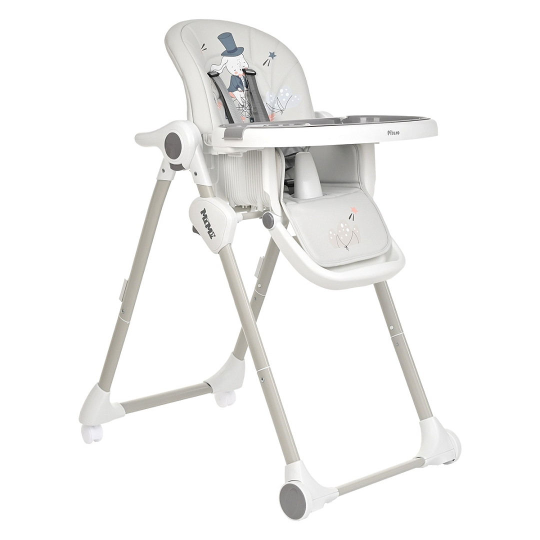 Детский стул для кормления Pituso Mimi Grey Rabbit/Серый Зайка