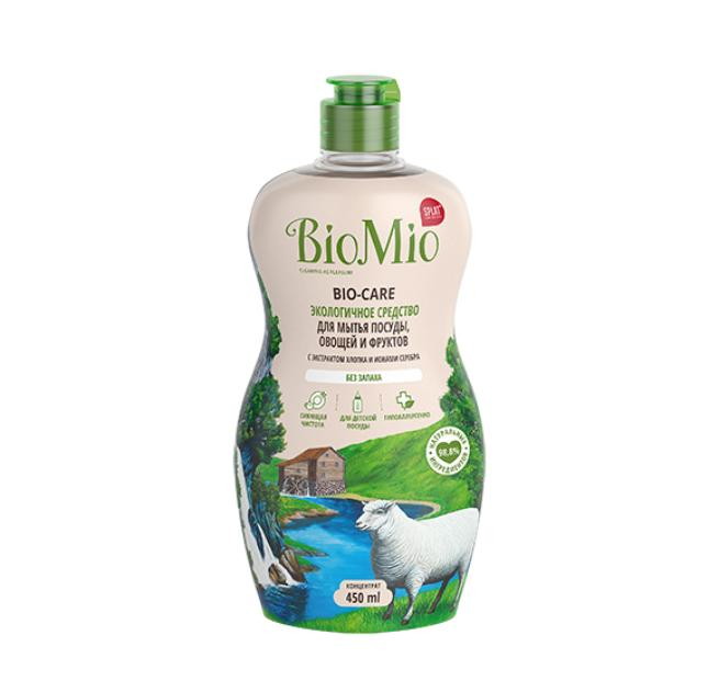 Средство для мытья посуды BioMio BIO-Care без запаха 450 мл.