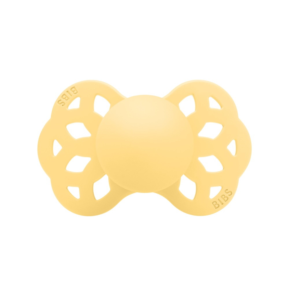 Пустышка силиконовая Bibs Infinity Anatomical, 0+ 421310 Pale Butter