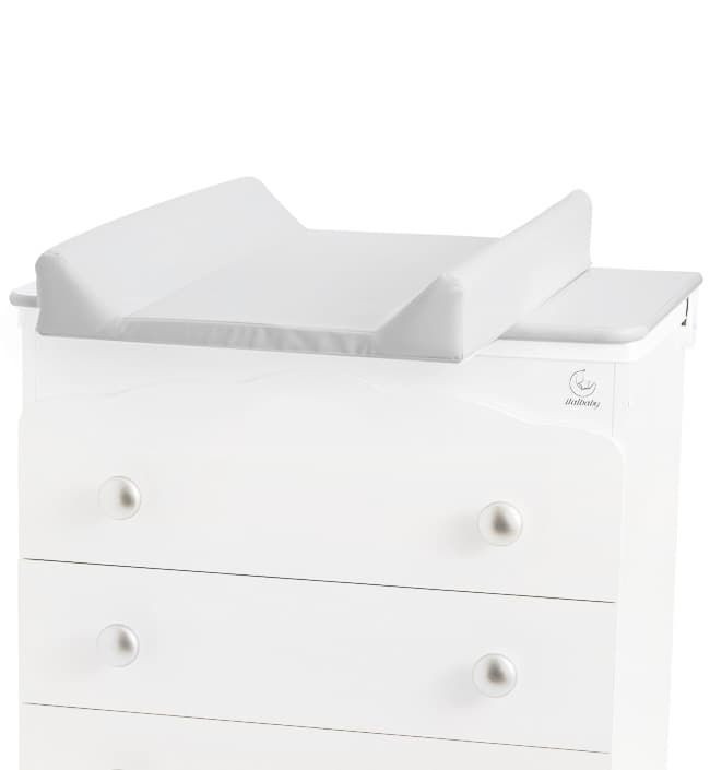 Накладка для пеленания Italbaby с жестким основанием и мягкой поверхностью белый