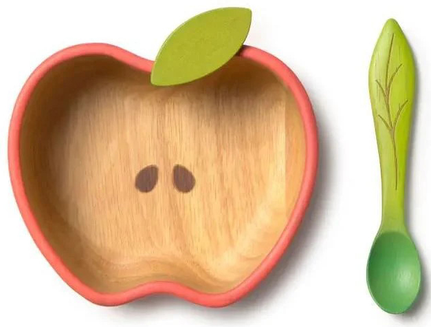 Тарелка и ложка Oli&Carol Pepa the Apple