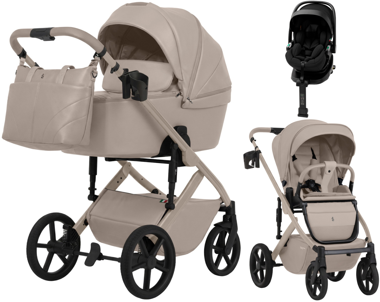 Коляска 4 в 1 Sweet Baby SBL Dolce L и автокресло Premier Plus Black Cream