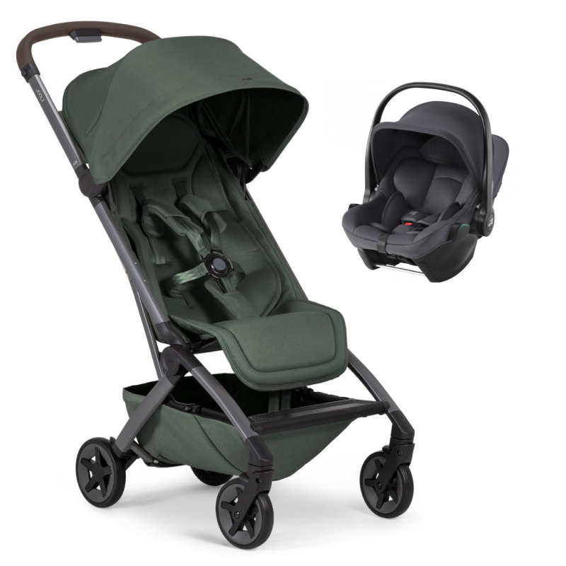 Прогулочная коляска Joolz Aer 2 и автокресло Baby-Safe Core Midnight Grey Forest green