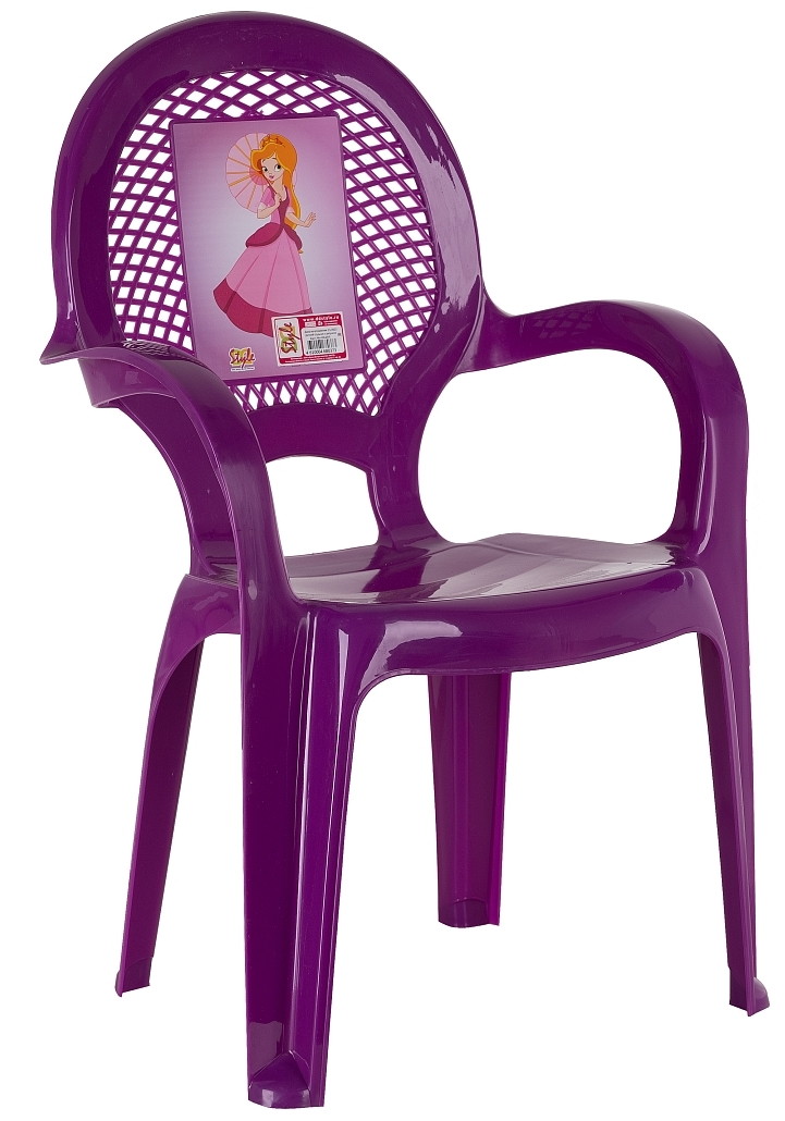 Детский стульчик Dunya с рисунком Фиолетовый