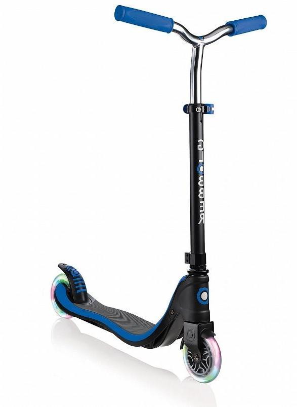 Детский самокат Globber Flow 125 Lights светящиеся колеса 472-100-2 синий