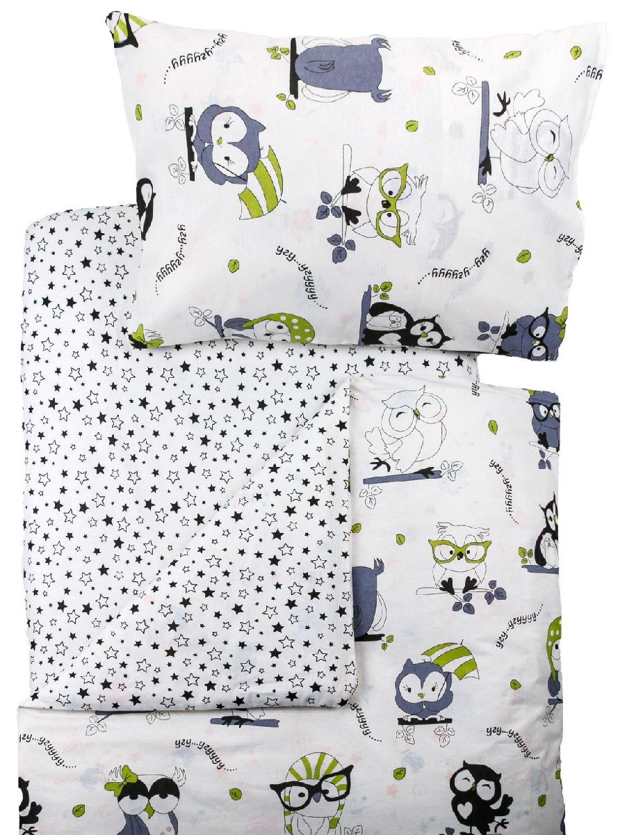 Детское постельное белье Папитто 6038 совы