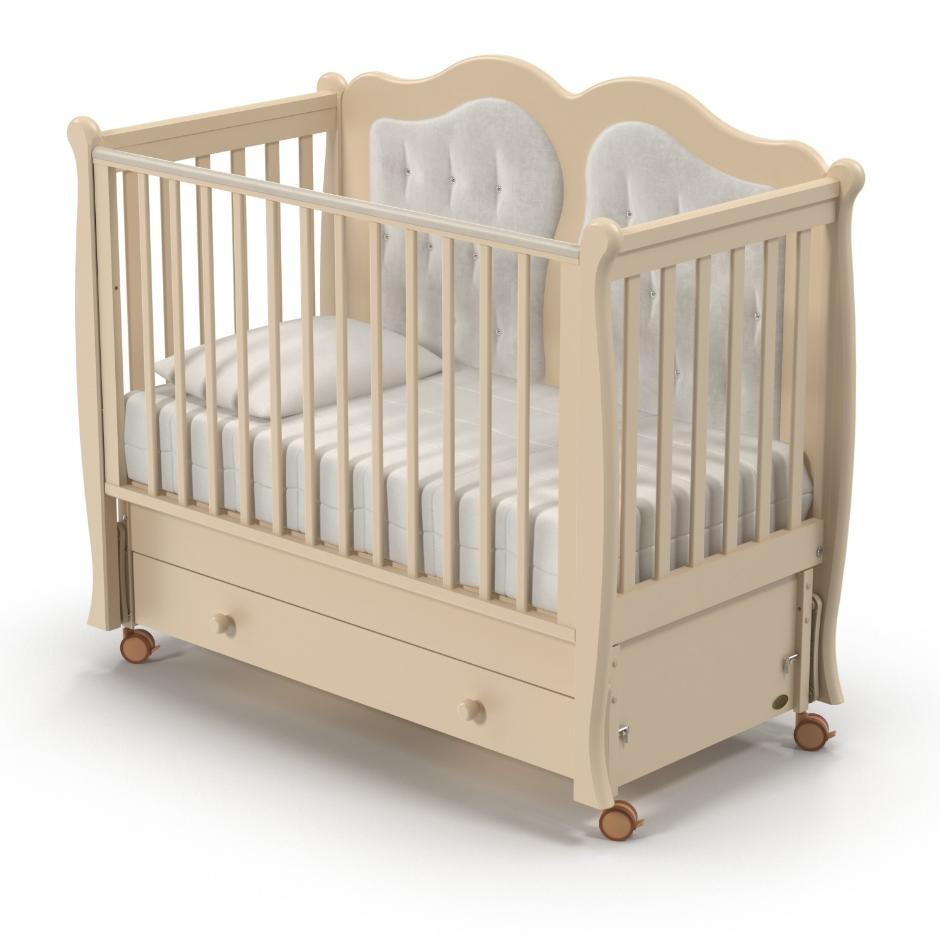 Детская кроватка Nuovita Affetto Swing маятник продольный Avorio/Слоновая кость