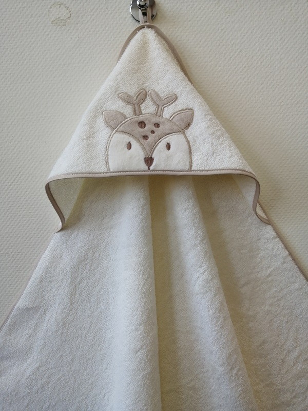 Махровая пеленка с уголком Lappetti Олень бежевый П14/4 ЧЗ