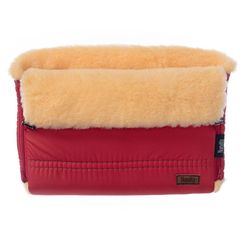 Муфта меховая для коляски Nuovita Alpino Pesco Rosso/Красный