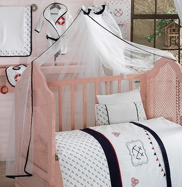 Детский комплект в кроватку Kidboo Ocean 6 предметов Blue