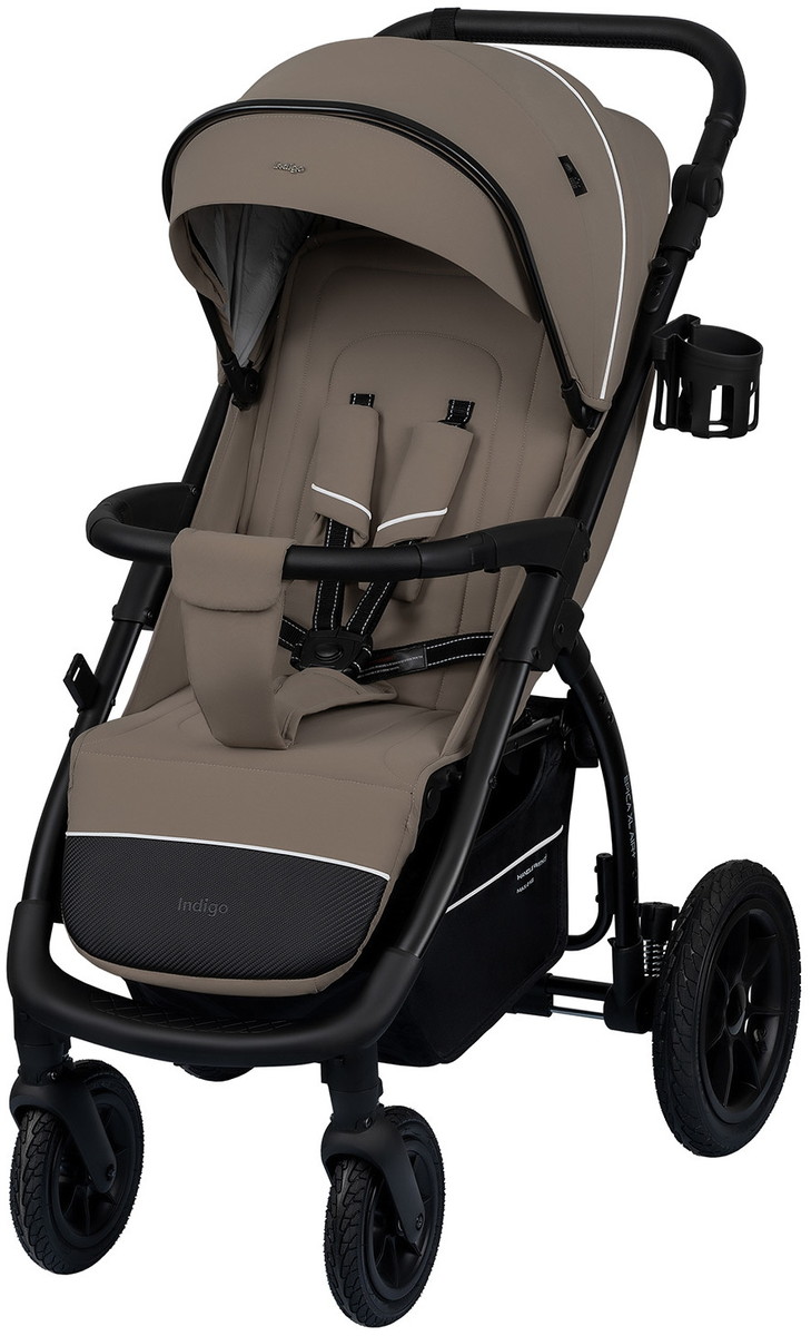 Детская прогулочная коляска Indigo Epica XL Air Plus с сумкой 2026 бежевый