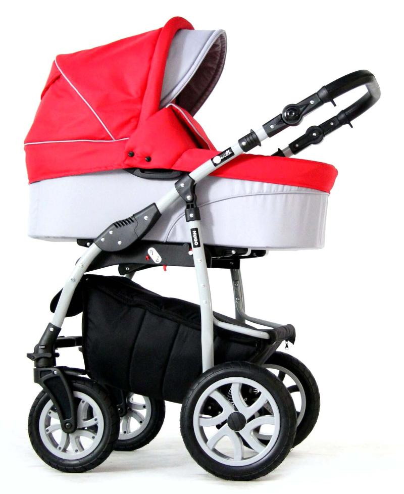 Детская коляска Sevillababy Hugo 2 в 1 (красный/св.серый)