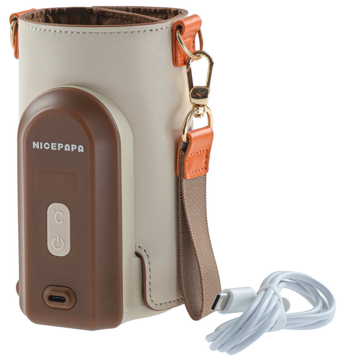 Портативный аккумуляторный подогреватель Nice Papa для бутылочек, 5 уровней температуры