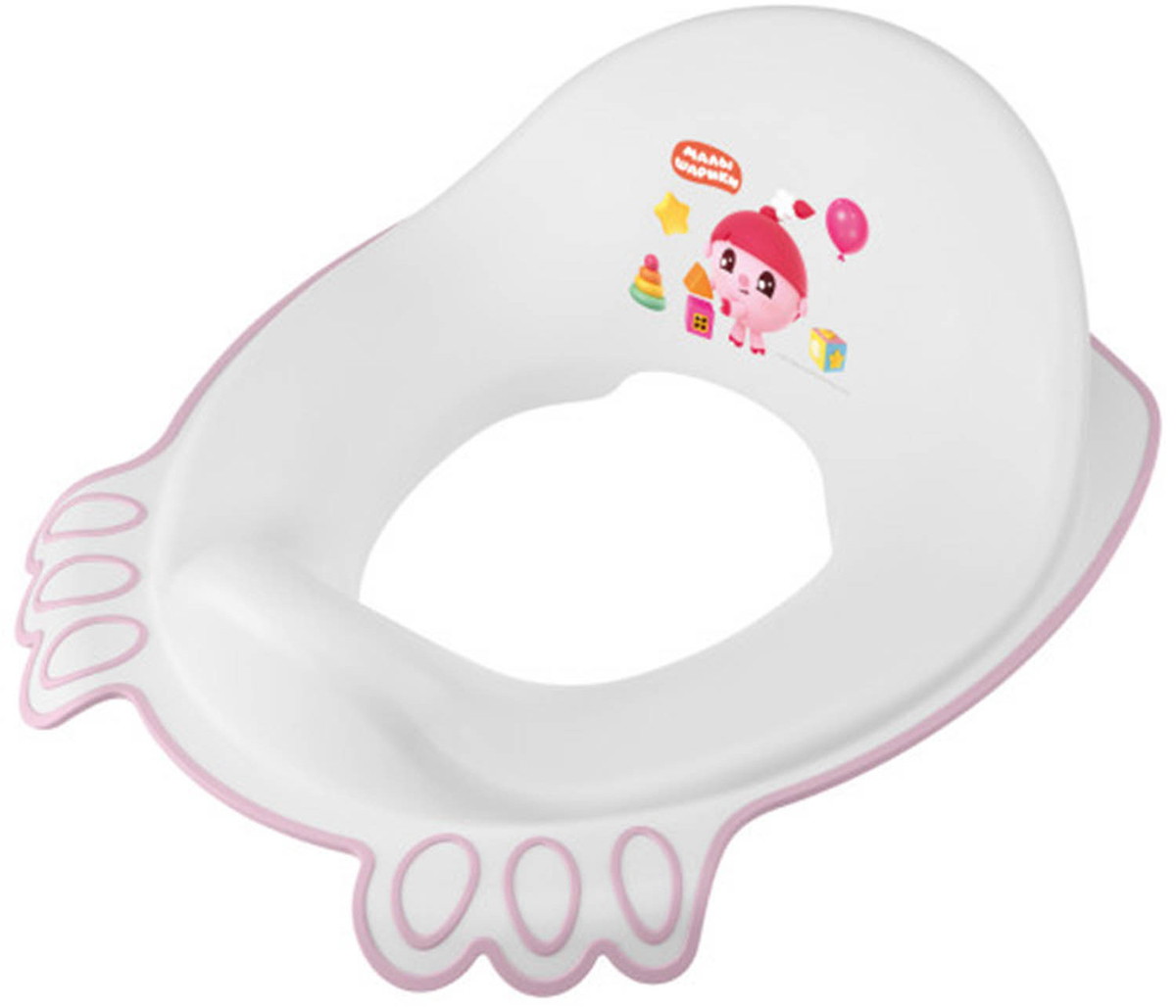 Накладка на унитаз Малышарики с декором 431336805 розовый